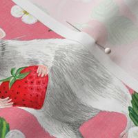 Rats Love Strawberries - bright pink, large