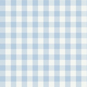 Garden Party Picnic Gingham check fog Blue by Jac Slade