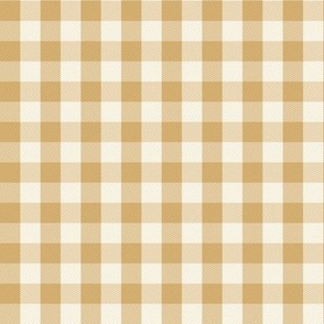 Garden Party Picnic Gingham honey brownby Jac Slade