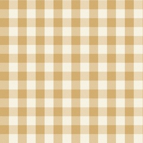 Honey Brown Check Fabric, Wallpaper and Home Decor | Spoonflower