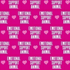  Emotional Support Animal Hot Pink