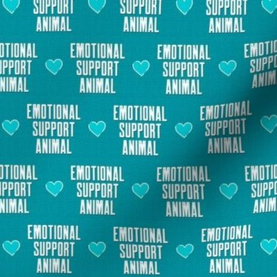 Emotional Support Animal Bright Turquoise