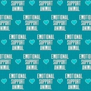 Emotional Support Animal Bright Turquoise