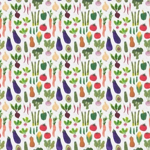 Papercut Collage Vegetables Garden - Small Scale -Vegan