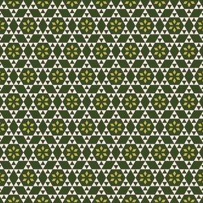 Hexagon Stars - Green