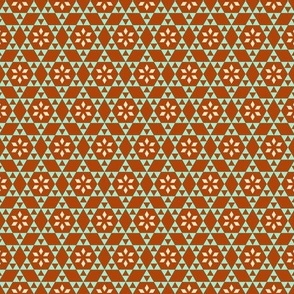 Hexagon Stars - Orange