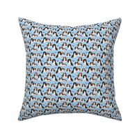 Cavalier King Charles Spaniel on blue 2x2 