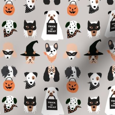 halloween pups on gray 2 in ghost-01