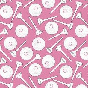 g is for golf pink