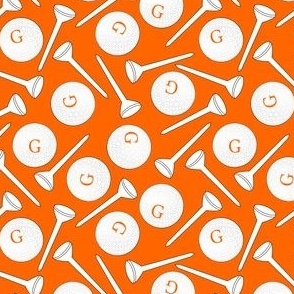 g is for golf orange