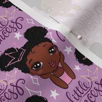 little African American black princess small scale purple