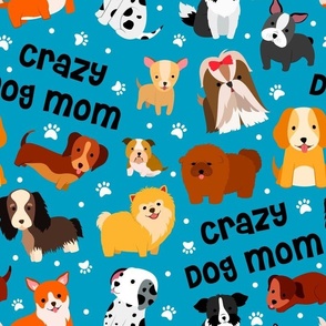 Large Scale Crazy Dog Mom Dalmation Corgi Bulldog Black Lab Corgi Frenchie Terrier Husky and More