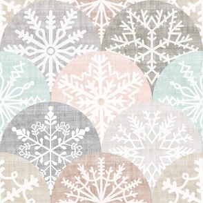 Large Scale Neutral Winter Snowflakes 