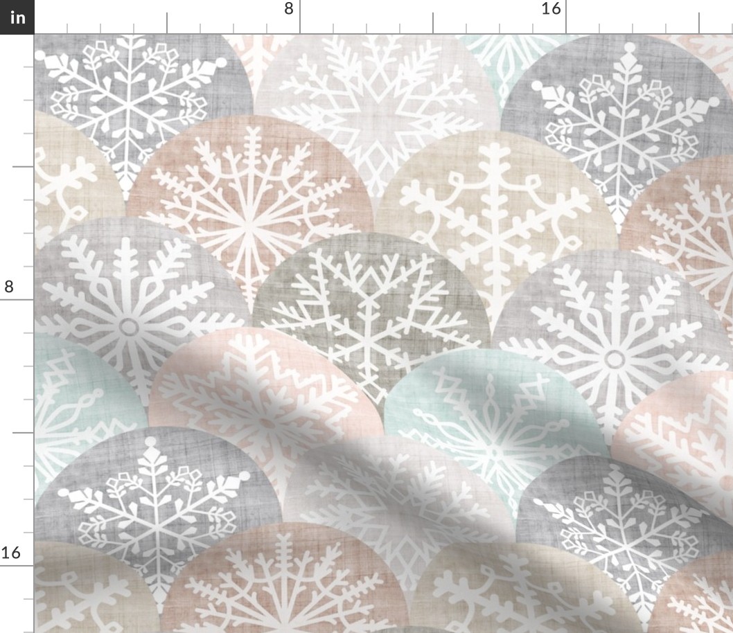 Large Scale Neutral Winter Snowflakes 