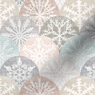 Medium Scale Neutral Winter Snowflakes