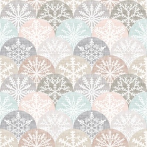 Medium Scale Neutral Winter Snowflakes