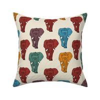 Masala Elephants on Ivory