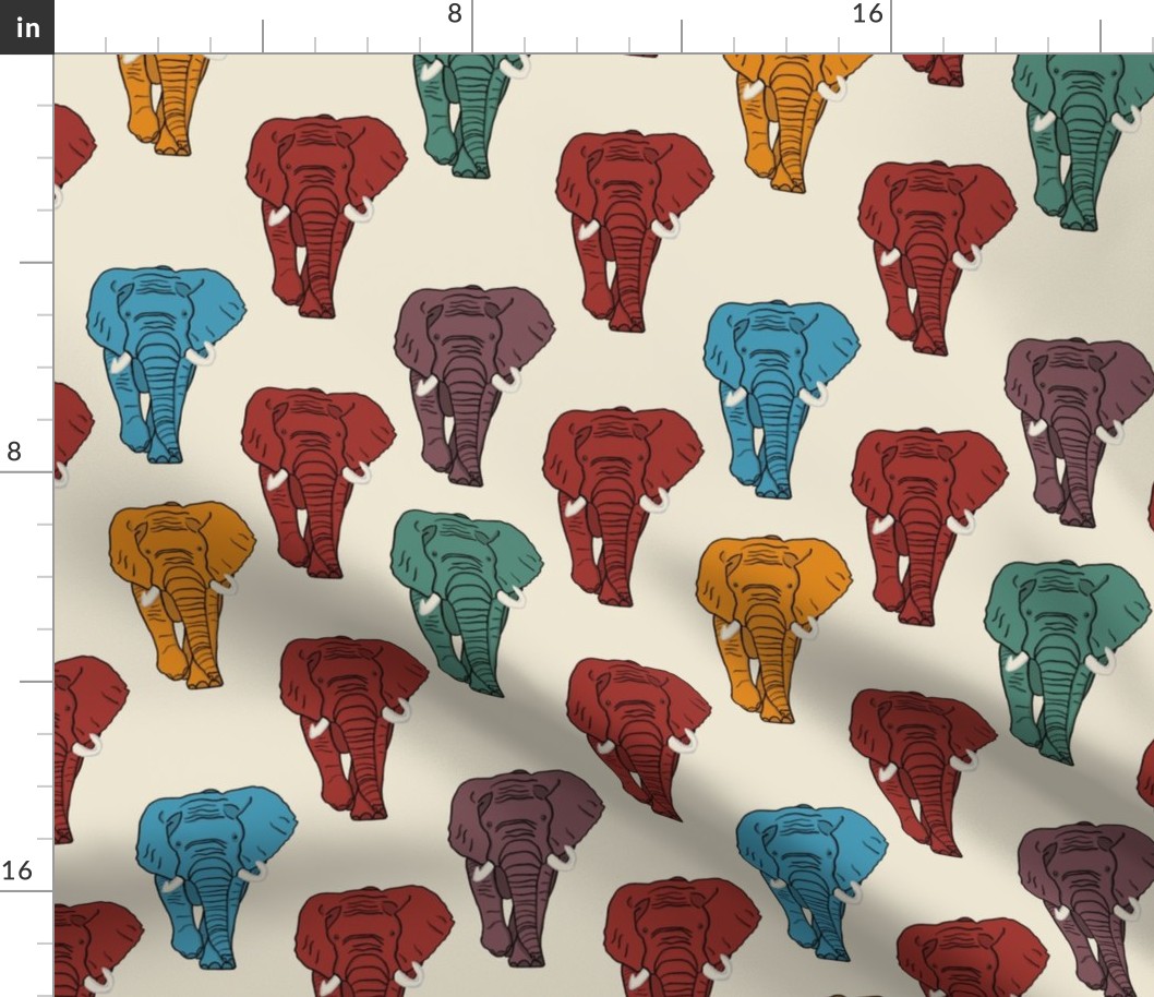 Masala Elephants on Ivory