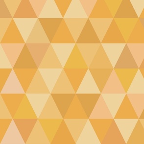 Triangles Gold Orange Cream