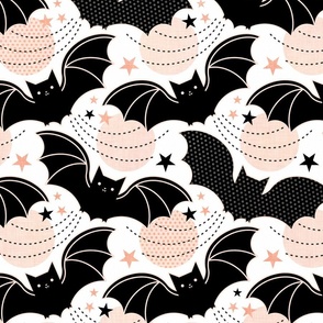 Baby Bats Large- Pastel Halloween Coordinate