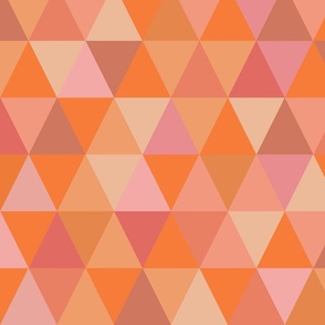 Triangles Salmon Orange Pink