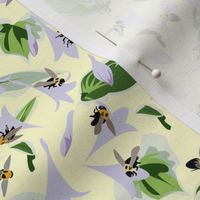 Bees and Hostas on Buttercream