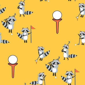 raccoon golf gold