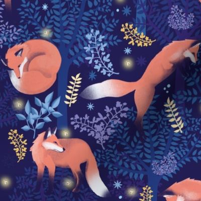 foxes and fireflies navy