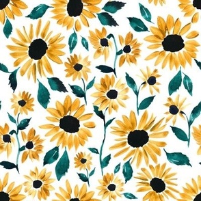 Golden Sunflowers 8x8