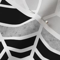 Web Deco- Marble Textured Geometric- Black and White- Large Scale