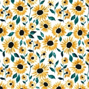 Golden Sunflowers 5.25x5.25