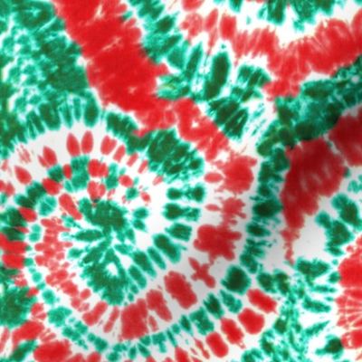 red white and green tie dye - Christmas Holiday Tie dye - C21 