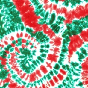 red white and green tie dye - Christmas Holiday Tie dye - C21 