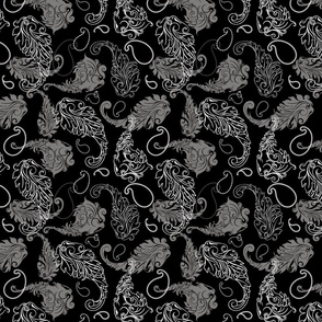 Paisley Ghosts Baroque Large