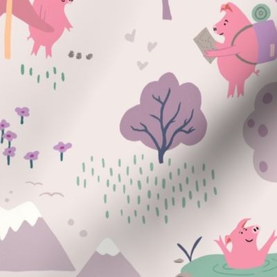 Pigs_Go_Hiking_PINK