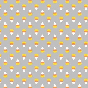 Candy Corn Half-Drop Gray