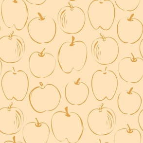 Apples - Tumeric on Vanilla - 12" Repeat