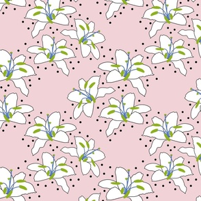 Joyful Lilies! (peridot) - cotton candy, medium