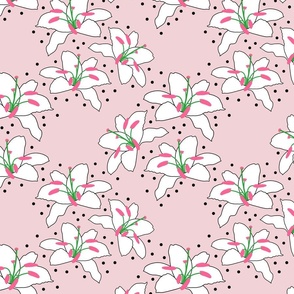 Joyful Lilies! (hot pink) - cotton candy, medium