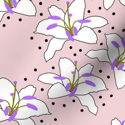 Joyful Lilies! (violet) - cotton candy, medium