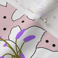 Joyful Lilies! (violet) - cotton candy, medium