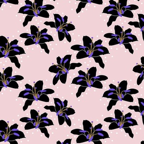 Joyful Lilies! #2 (amethyst) - cotton candy, medium