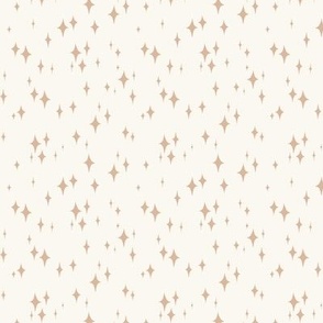 Starry Night - Cream & Beige Xmas Stars Mini Micro - Hufton-08