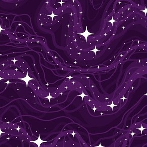 magical stars - purple