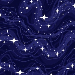 magical stars - blue