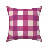 Magenta pink and purple gingham