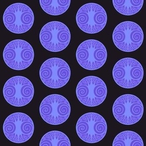 Celtic tree of life medallions purple