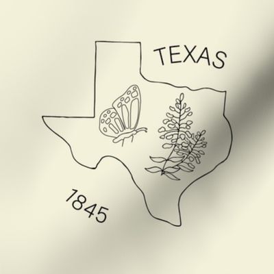Texas Preprinted Embroidery Pattern