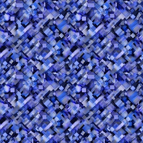 Geometric blues 9" width