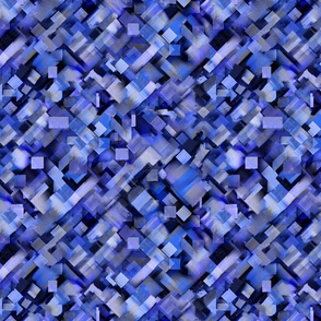 Geometric blues 12" width